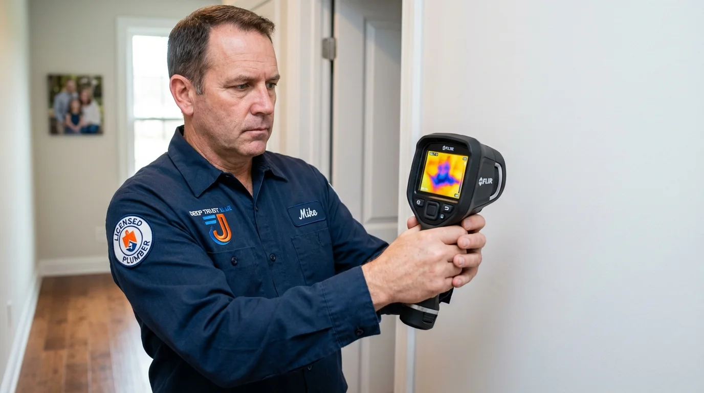 Thermal imaging leak detection by Johns Plumbing LLC in Burley